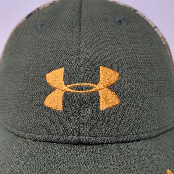 Under Armour Fitted Hat Camouflage L/XL Embroidered Hunting Outdoor - Picture 3 of 10